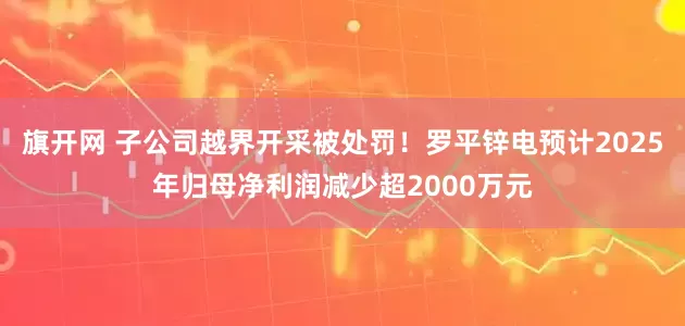 旗开网 子公司越界开采被处罚！罗平锌电预计2025年归母净利润减少超2000万元